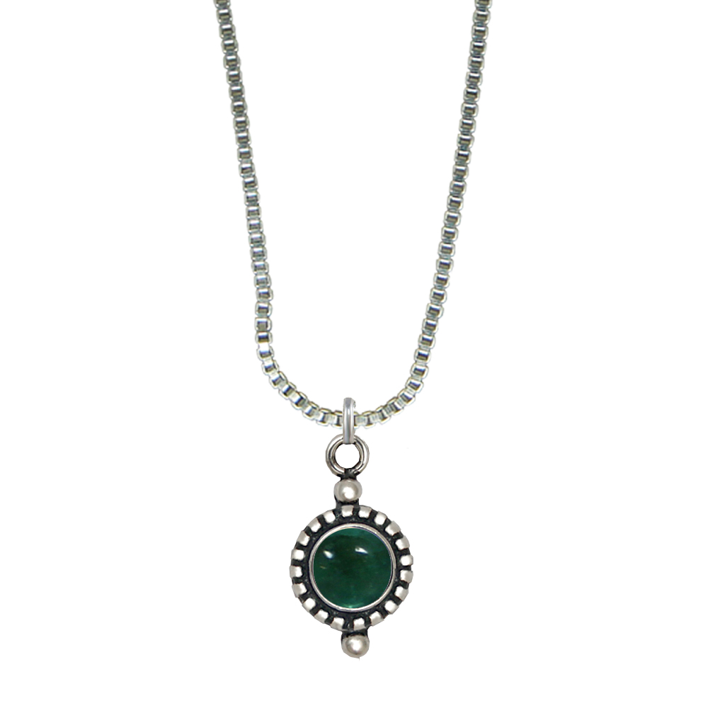 Sterling Silver Little Fluorite Pendant Necklace